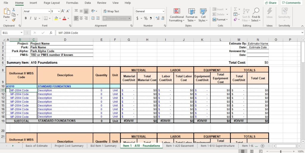 Construction-Cost-Estimate-Template