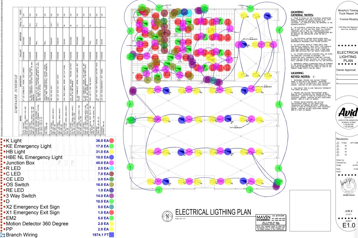 Electrical Estimating Services and Takeoffs Sample