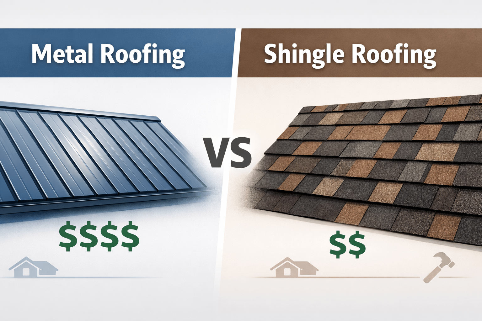 Metal Roofing vs Shingle Roofing Pricing 2026